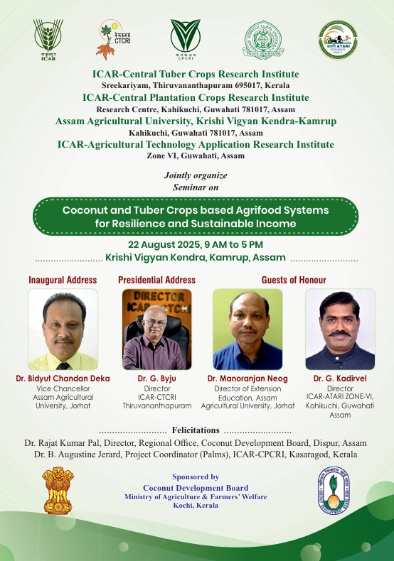 Coconut and Tuber Crops based Agrifood Systems for Resilience and Sustainable Income