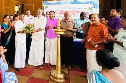 INAUGURATES FARMERS SEMINAR AT KANJIKKUZHY, CHERTHALA